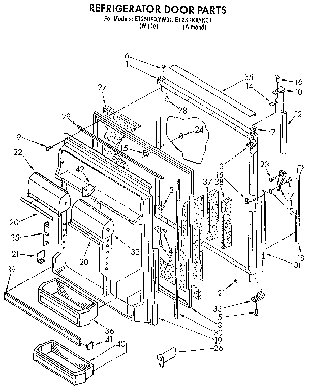 Refrigerator door