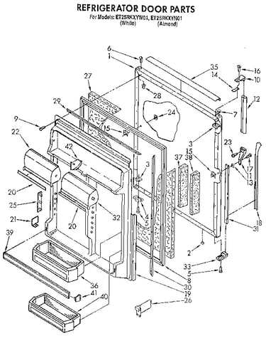 Refrigerator door