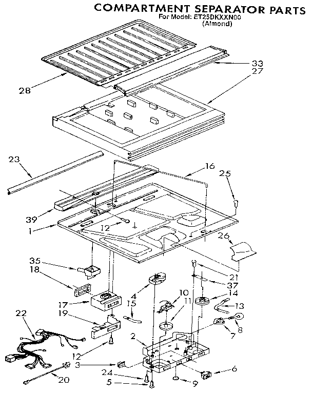 Compartment separator