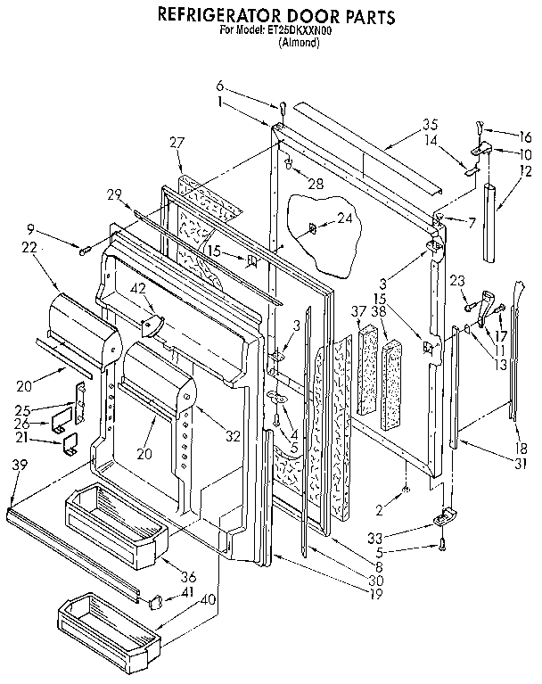 Refrigerator door
