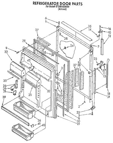 Refrigerator door