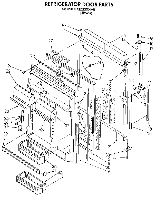 Refrigerator door
