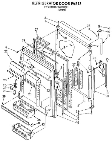 Refrigerator door
