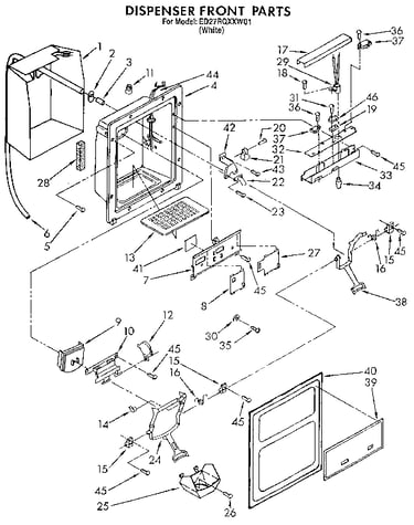 Dispenser front