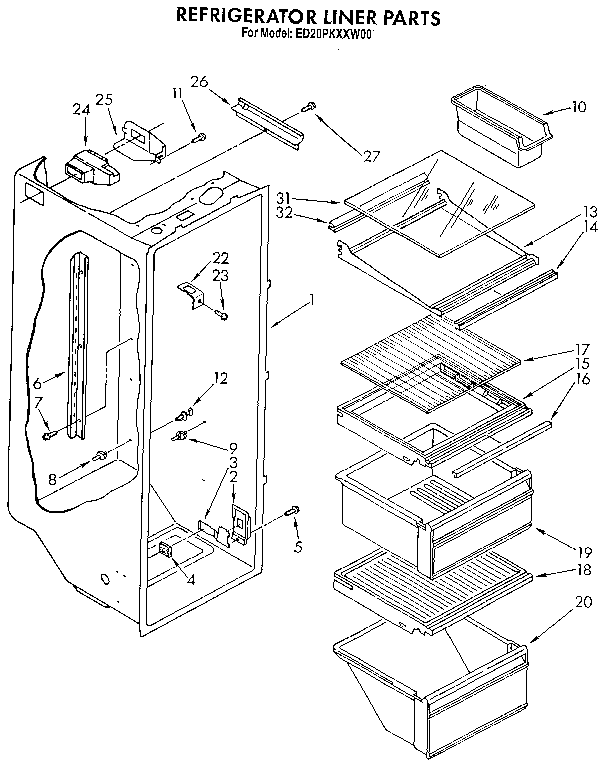 Refrigerator liner