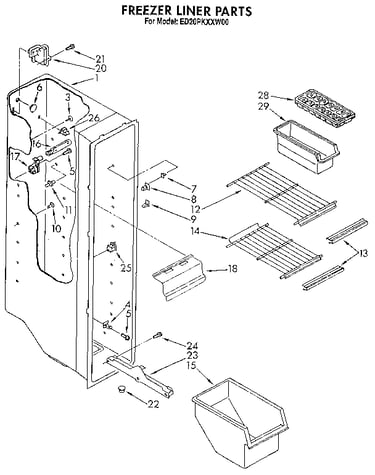 Freezer liner