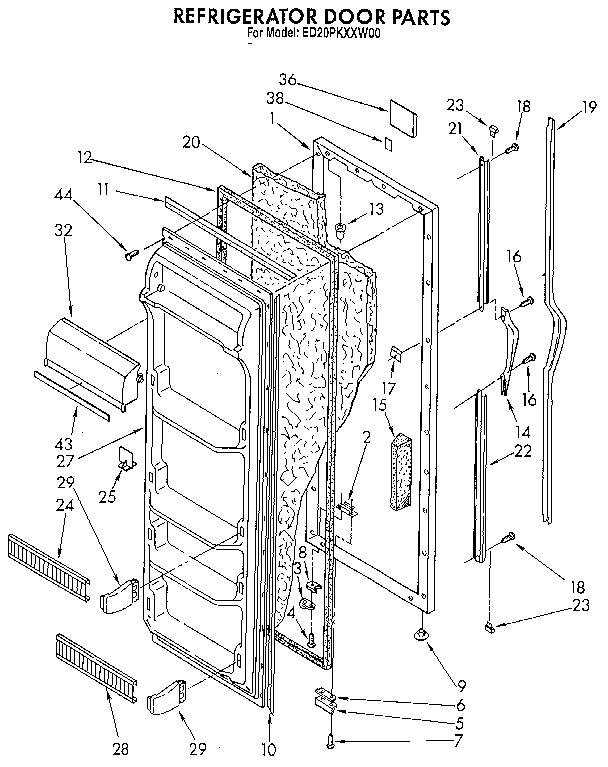 Refrigerator door