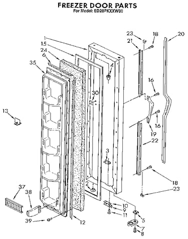 Freezer door