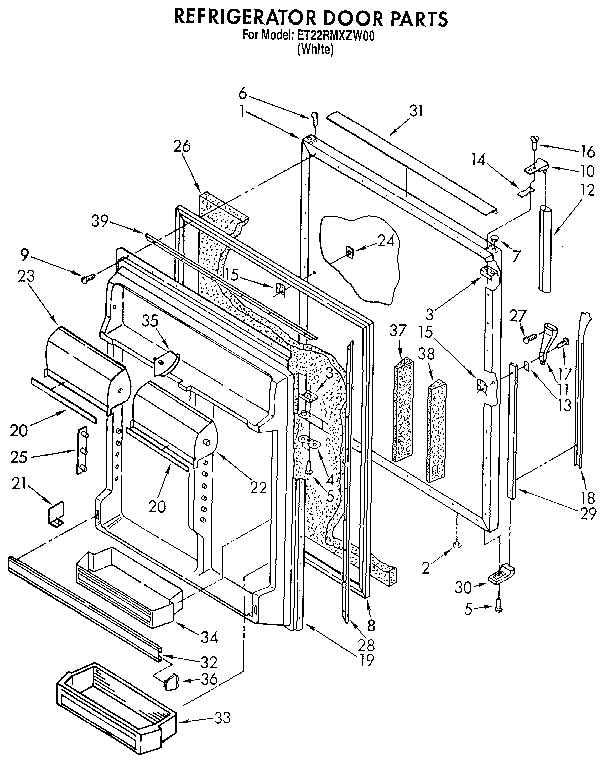Refrigerator door