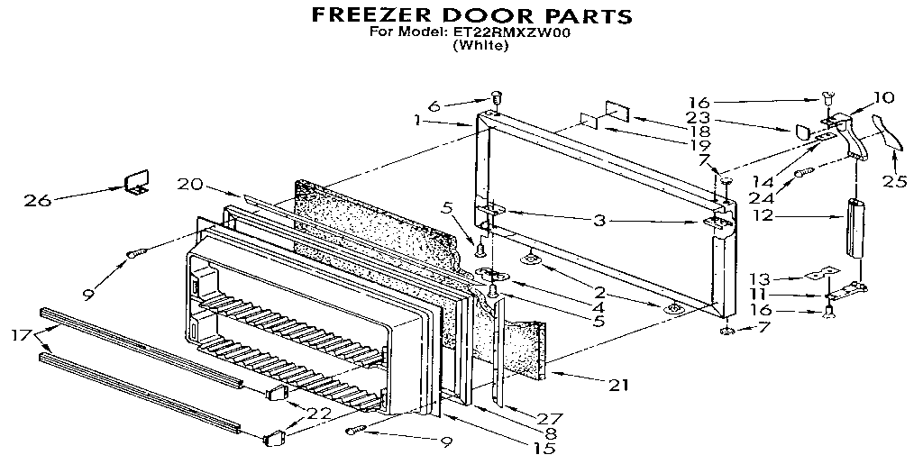 Freezer door