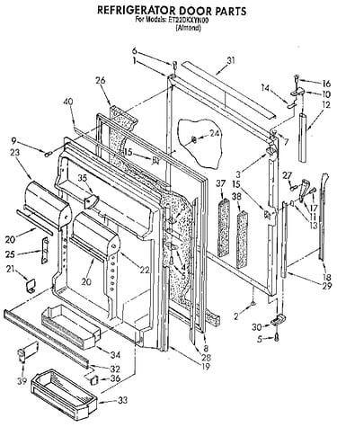 Refrigerator door