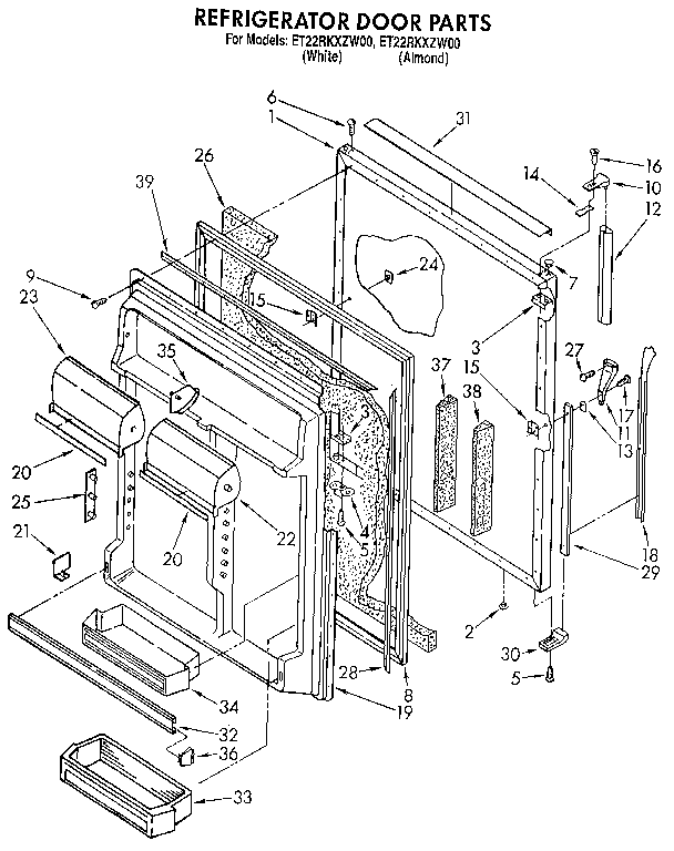Refrigerator door