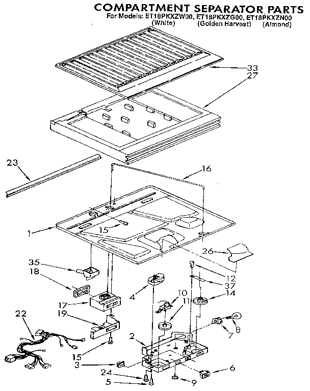 Compartment separator