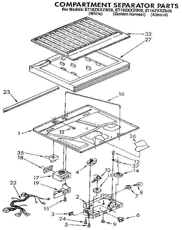 Compartment separator