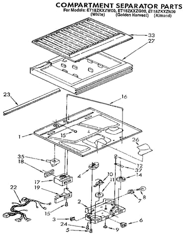 Compartment separator