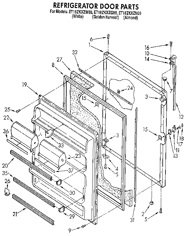 Refrigerator door