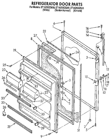 Refrigerator door