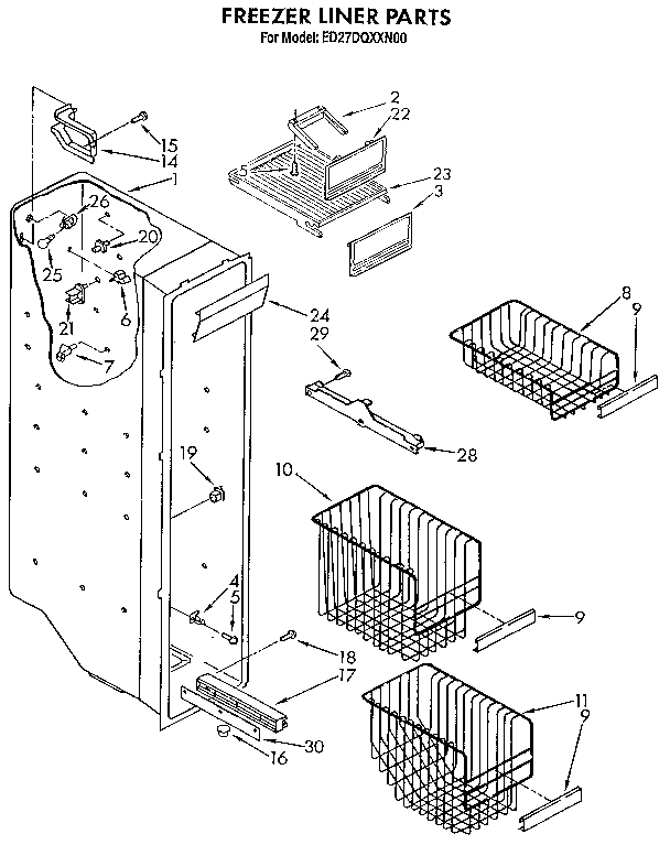 Freezer liner