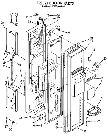 Freezer door