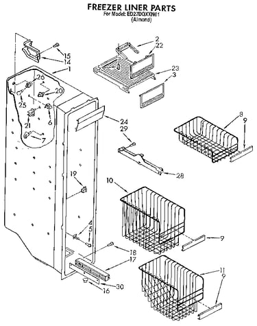 Freezer liner