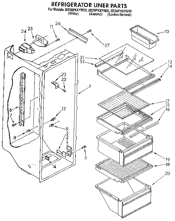 Refrigerator liner