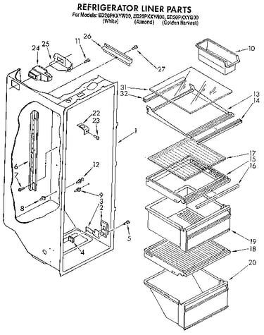 Refrigerator liner