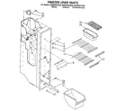 Whirlpool ED20PKXYW00 freezer liner diagram