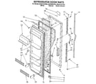 Whirlpool ED20PKXYW00 refrigerator door diagram