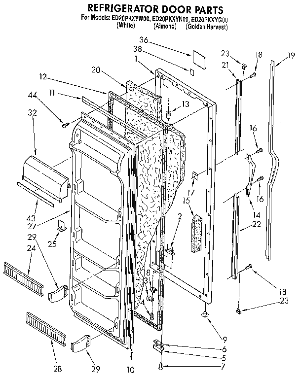 Refrigerator door