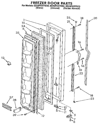 Freezer door