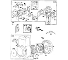 Briggs & Stratton 91202-0126-01 carburetor and blower housing assembly diagram