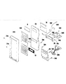 Microwave control panel section