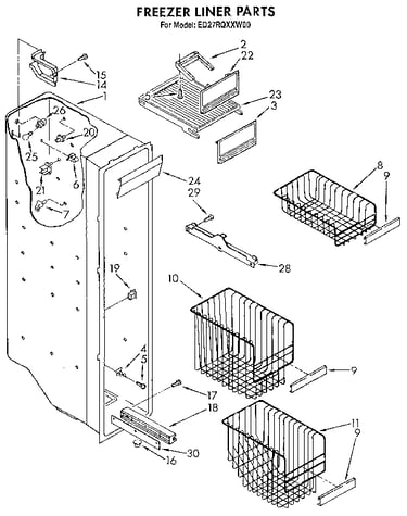Freezer liner