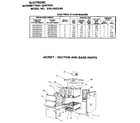 Kenmore 229960250-1990 jacket - section and base diagram