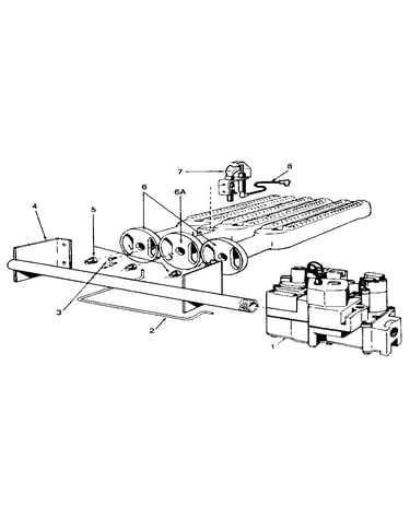 Gas burners and manifold
