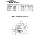 Kenmore 229960280-1990 jacket - section and base diagram