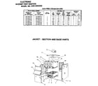Kenmore 229960290-1990 jacket-section and base diagram