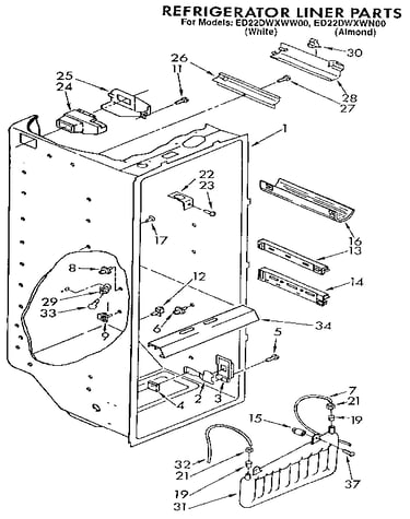 Refrigerator liner