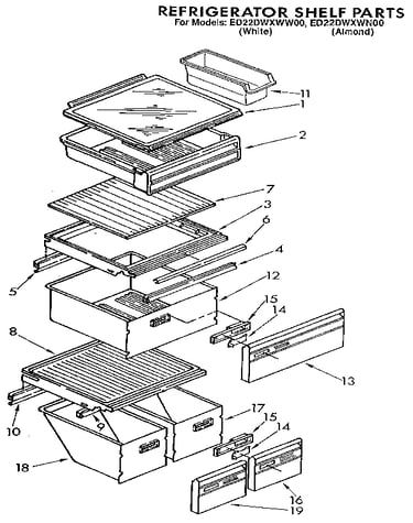 Refrigerator shelf