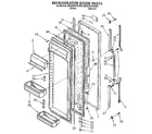 Whirlpool ED22DWXWN00 refrigerator door diagram