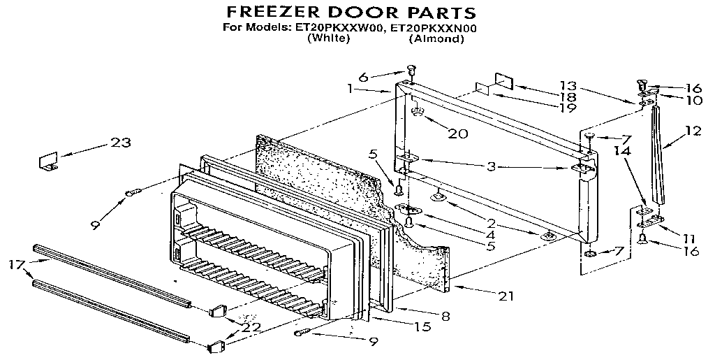 Freezer door