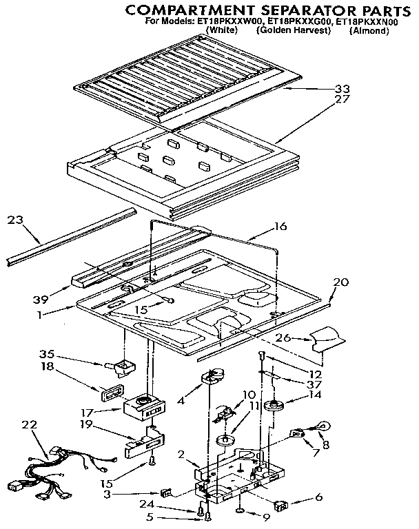 Compartment separator