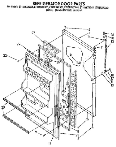 Refrigerator door