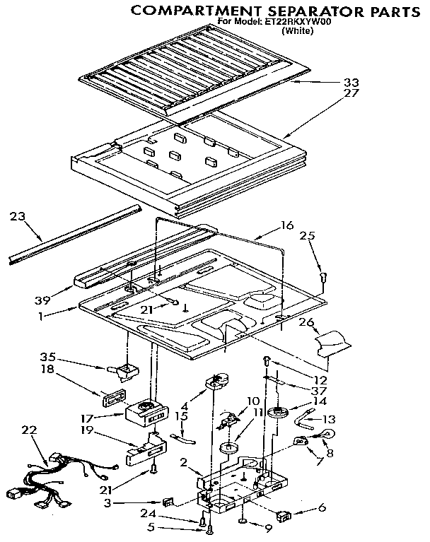 Compartment separator