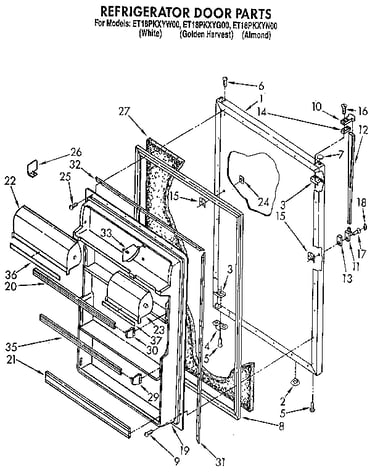 Refrigerator door