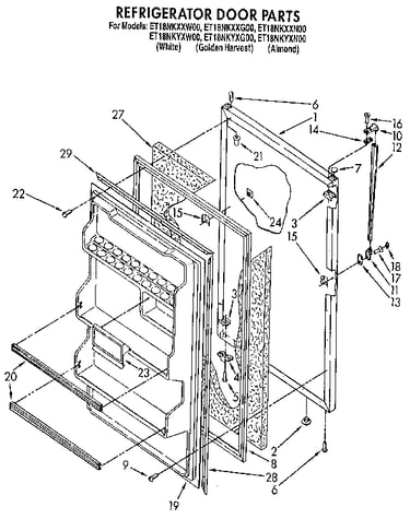 Refrigerator door