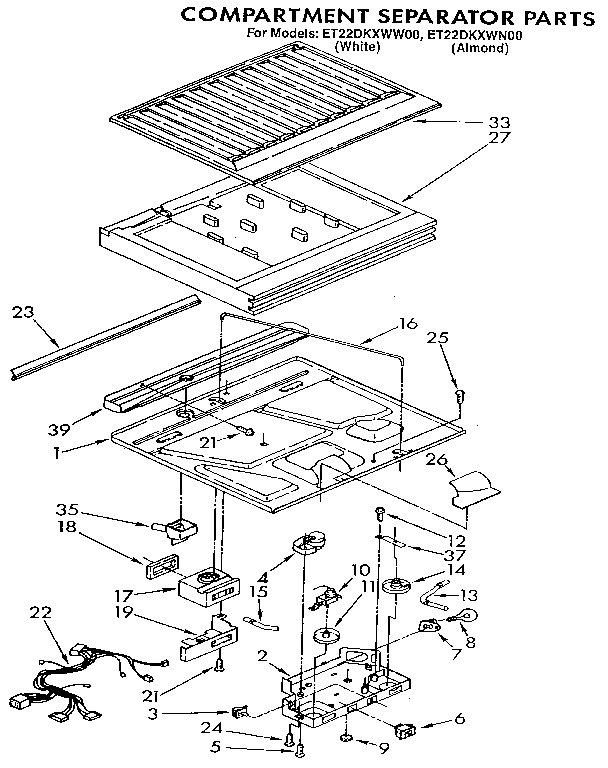 Compartment separator