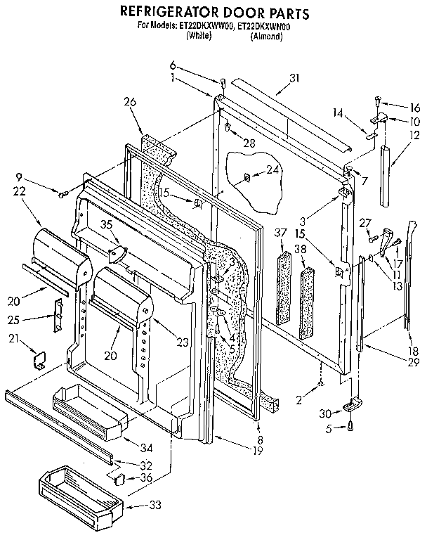 Refrigerator door