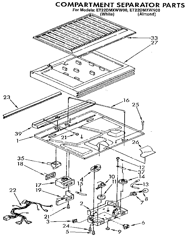 Compartment separator