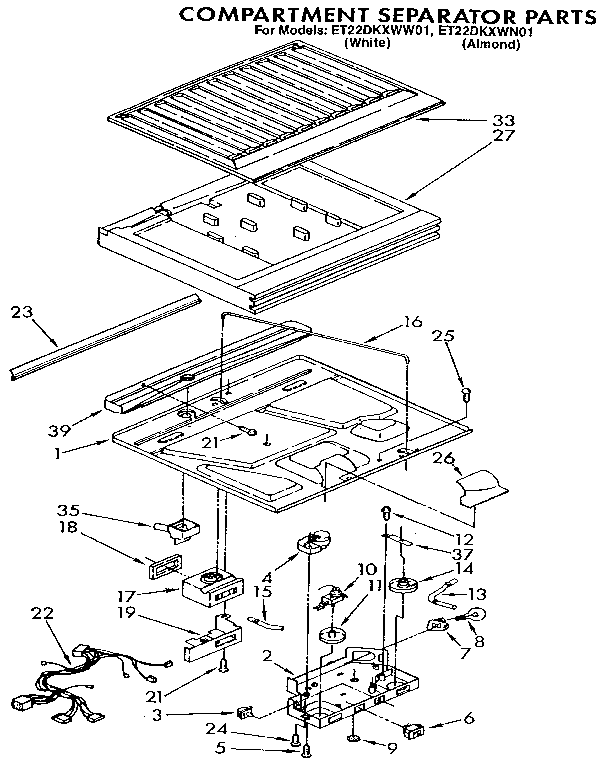 Compartment separator